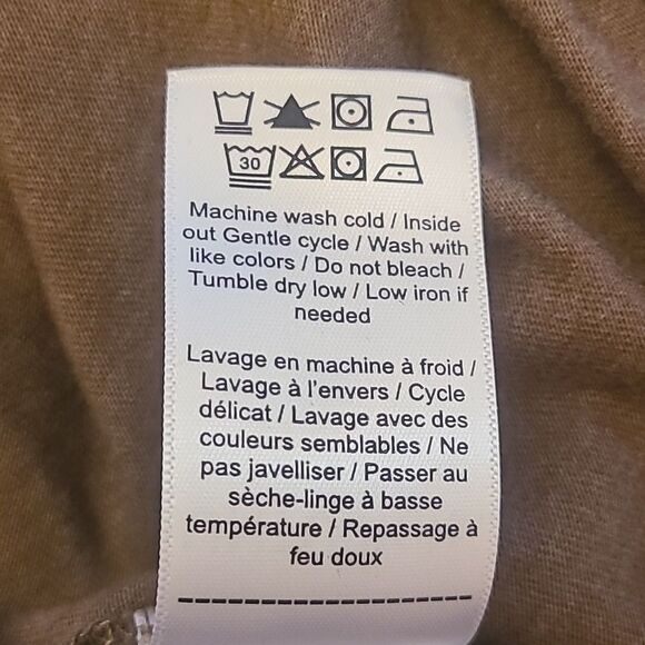 Untuckit Aston Heather Brown Long-Sleeve T-Shirt Size XXL - Picture 8 of 9